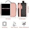 imageMATEIN Cable Organizer Bag Waterproof Travel Electronic Storage with Adjustable Divider Shockproof Portable Double Layer Tech Bag Carrying Case for Cord Earbuds Charger SD Card Tech Gifts BlackPink