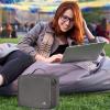 imageMATEIN Cable Organizer Bag Waterproof Travel Electronic Storage with Adjustable Divider Shockproof Portable Double Layer Tech Bag Carrying Case for Cord Earbuds Charger SD Card Tech Gifts BlackGrey