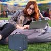 imageMATEIN Cable Organizer Bag Waterproof Travel Electronic Storage with Adjustable Divider Shockproof Portable Double Layer Tech Bag Carrying Case for Cord Earbuds Charger SD Card Tech Gifts BlackBlue