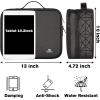 imageMATEIN Cable Organizer Bag Waterproof Travel Electronic Storage with Adjustable Divider Shockproof Portable Double Layer Tech Bag Carrying Case for Cord Earbuds Charger SD Card Tech Gifts BlackBlack