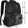 imageMATEIN Cooler Backpack 26 Cans Insulated Lunch Backpack for Men Women Leakproof Double Layer Lunch Cooler Bag Lightweight Soft Lunch Backpack with Cooler Compartment Beach Camping Hiking Beer GiftsBlack