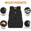 imageMATEIN Cooler Backpack 26 Cans Insulated Lunch Backpack for Men Women Leakproof Double Layer Lunch Cooler Bag Lightweight Soft Lunch Backpack with Cooler Compartment Beach Camping Hiking Beer GiftsBlack