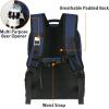 imageMATEIN Cooler Backpack 26 Cans Insulated Lunch Backpack for Men Women Leakproof Double Layer Lunch Cooler Bag Lightweight Soft Lunch Backpack with Cooler Compartment Beach Camping Hiking Beer GiftsBlue