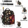 imageMATEIN Fishing Backpack Tackle Bag Small Convertible Fishing Sling Bag Tackle Box with Rod Holder Fishing Gifts for Men WaterResistant Tackle Storage Bags Hold Fish Gear Accessories Camouflage