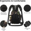 imageMATEIN Fishing Backpack Tackle Bag Small Convertible Fishing Sling Bag Tackle Box with Rod Holder Fishing Gifts for Men WaterResistant Tackle Storage Bags Hold Fish Gear Accessories Camouflage