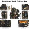 imageMATEIN Fishing Backpack Tackle Bag Small Convertible Fishing Sling Bag Tackle Box with Rod Holder Fishing Gifts for Men WaterResistant Tackle Storage Bags Hold Fish Gear Accessories Camouflage