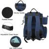 imageMATEIN Fishing Backpack Water Resistant Fishing Tackle Box Bag with Rod Holders ampamp Cooler Gear Gifts for MenBlue  Large
