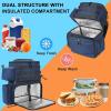 imageMATEIN Fishing Backpack Water Resistant Fishing Tackle Box Bag with Rod Holders ampamp Cooler Gear Gifts for MenBlue