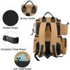 imageMATEIN Fishing Backpack Water Resistant Fishing Tackle Box Bag with Rod Holders ampamp Cooler Gear Gifts for MenKhaki  Large