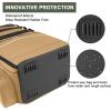 imageMATEIN Fishing Backpack Water Resistant Fishing Tackle Box Bag with Rod Holders ampamp Cooler Gear Gifts for MenKhaki