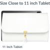 imageMATEIN Jewelry Organizer for Travel Womens PU Leather Large Jewerly Holder with Tassel Travel Necklace Earring Ring Bracelet Storage Case PurpleBeige