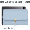 imageMATEIN Jewelry Organizer for Travel Womens PU Leather Large Jewerly Holder with Tassel Travel Necklace Earring Ring Bracelet Storage Case PurpleBlue