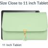 imageMATEIN Jewelry Organizer for Travel Womens PU Leather Large Jewerly Holder with Tassel Travel Necklace Earring Ring Bracelet Storage Case PurpleGreen