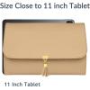 imageMATEIN Jewelry Organizer for Travel Womens PU Leather Large Jewerly Holder with Tassel Travel Necklace Earring Ring Bracelet Storage Case PurpleLight Brown