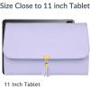 imageMATEIN Jewelry Organizer for Travel Womens PU Leather Large Jewerly Holder with Tassel Travel Necklace Earring Ring Bracelet Storage Case PurplePurple