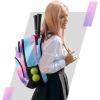 imageMATEIN Kids Tennis Bag Girls Softball Bag with Fixed Straps ampamp Cooler Pockets Sturdy Racket Bag with Fence Hook Hold Badminton Baseball Bat Tennis Baseball Bags for Youth Teens Women Colorful
