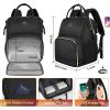 imageMATEIN Lunch Backpack for Men Women 17 Inch Large Insulated Cooler Backpack with USB Charging Port Water Resistant Lunch Box Backpack Travel Laptop Backpack for Men Work Picnic College Nurse BlackBlack