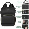 imageMATEIN Lunch Backpack for Men Women 17 Inch Large Insulated Cooler Backpack with USB Charging Port Water Resistant Lunch Box Backpack Travel Laptop Backpack for Men Work Picnic College Nurse BlackBlack