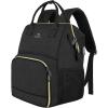 imageMATEIN Lunch Backpack for Men Women 17 Inch Large Insulated Cooler Backpack with USB Charging Port Water Resistant Lunch Box Backpack Travel Laptop Backpack for Men Work Picnic College Nurse BlackBlack