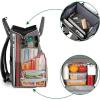 imageMATEIN Lunch Backpack for Men Women 17 Inch Large Insulated Cooler Backpack with USB Charging Port Water Resistant Lunch Box Backpack Travel Laptop Backpack for Men Work Picnic College Nurse BlackAustere Grey