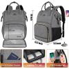 imageMATEIN Lunch Backpack for Men Women 17 Inch Large Insulated Cooler Backpack with USB Charging Port Water Resistant Lunch Box Backpack Travel Laptop Backpack for Men Work Picnic College Nurse BlackAustere Grey