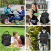imageMATEIN Lunch Backpack for Men Women 17 Inch Large Insulated Cooler Backpack with USB Charging Port Water Resistant Lunch Box Backpack Travel Laptop Backpack for Men Work Picnic College Nurse BlackBlack
