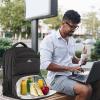 imageMATEIN Lunch Backpack for Men Work 17 Inch Insulated Cooler Backpack Lunch Box with USB Charging Port Water Resistant Laptop Backpack Computer Bag Meal Prep Backpack for Picnic College Travel BlackBlack