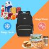 imageMATEIN Lunch Backpack for Women 156inch Laptop Work Backpack with Insulated Cooler Compartment Water Resistant Teacher Nurse Backpack with USB Port for College Picnic Camping Beaches Women GiftsBlack