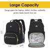 imageMATEIN Lunch Backpack for Women 156inch Laptop Work Backpack with Insulated Cooler Compartment Water Resistant Teacher Nurse Backpack with USB Port for College Picnic Camping Beaches Women GiftsBlack