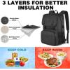 imageMATEIN Lunch Bags for Women Cooler Lunchbox Insulated Work Backpack with USB Charging Port Water Resistant Travel Computer Bag College Daypack Fits 156 Inch Laptop Friendship Gifts for Women GreyBlack