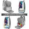 imageMATEIN Lunch Bags for Women Cooler Lunchbox Insulated Work Backpack with USB Charging Port Water Resistant Travel Computer Bag College Daypack Fits 156 Inch Laptop Friendship Gifts for Women GreyGrey