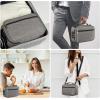 imageMATEIN Smell Proof Bag Odor Proof Bags Stash Box Container with Combination Lock Travel Storage Case with Detachable Shoulder Strap Scent Proof Bag Gifts for Men ampamp WomenGrey