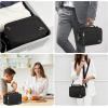 imageMATEIN Smell Proof Bag Odor Proof Bags Stash Box Container with Combination Lock Travel Storage Case with Detachable Shoulder Strap Scent Proof Bag Gifts for Men ampamp WomenBlack