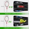 imageMATEIN Tennis Bag 6 Rackets Large Protective Convertible Racquet Backpack with Shoes Compartment for Men Women Sturdy Racket Bag with Cooler Pocket ampamp Removeable Shoulder Strap for Sport Equipment