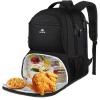 imageMATEIN Lunch Backpack for Men Work 17 Inch Insulated Cooler Backpack Lunch Box with USB Charging Port Water Resistant Laptop Backpack Computer Bag Meal Prep Backpack for Picnic College Travel BlackBlack