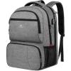 imageMATEIN Lunch Backpack for Men Work 17 Inch Insulated Cooler Backpack Lunch Box with USB Charging Port Water Resistant Laptop Backpack Computer Bag Meal Prep Backpack for Picnic College Travel BlackGrey