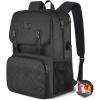 imageMATEIN Lunch Bags for Women Cooler Lunchbox Insulated Work Backpack with USB Charging Port Water Resistant Travel Computer Bag College Daypack Fits 156 Inch Laptop Friendship Gifts for Women GreyBlack