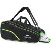 imageMATEIN Tennis Bag 6 Rackets Large Protective Convertible Racquet Backpack with Shoes Compartment for Men Women Sturdy Racket Bag with Cooler Pocket ampamp Removeable Shoulder Strap for Sport Equipment