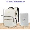 imageMATEIN Laptop Backpack for Women Anti Theft 156 inch College School Bookbag for Girls with USB Charging Port Water Resistant Stylish Travel Computer Work Backpack with for Nurse PurpleWhite