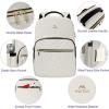 imageMATEIN Laptop Backpack for Women Anti Theft 156 inch College School Bookbag for Girls with USB Charging Port Water Resistant Stylish Travel Computer Work Backpack with for Nurse PurpleWhite