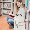 imageMATEIN Laptop Backpack for Women Anti Theft 156 inch College School Bookbag for Girls with USB Charging Port Water Resistant Stylish Travel Computer Work Backpack with for Nurse PurpleWhite