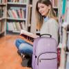 imageMATEIN Laptop Backpack for Women Anti Theft 156 inch College School Bookbag for Girls with USB Charging Port Water Resistant Stylish Travel Computer Work Backpack with for Nurse PurplePurple