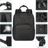 imageMATEIN Nursing Backpack Waterproof College Bag for Women with Removable Organizer 156 Inch Travel Lapatop Backpacks Medical Clinical Doctor Nurse Work Daypack for Women Gifts for Her PinkBlack