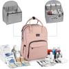 imageMATEIN Nursing Backpack Waterproof College Bag for Women with Removable Organizer 156 Inch Travel Lapatop Backpacks Medical Clinical Doctor Nurse Work Daypack for Women Gifts for Her PinkPink