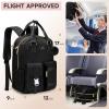 imageMATEIN School Backpack for Girls 156 Inch Cute College Backpack Corduroy Computer Bookbag with USB Charging Port TSA Lightweight Kawaii Travel Laptop Backpack Aesthetic for Teens Students BeigeBlack