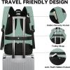 imageMATEIN Travel Backpack for Men Expandable Laptop Backpack with USB Charging PortAnti Theft Business Computer Bag Water Resistant College School Bookbag Gifts for Men Women Fit 156 Inch LaptopBlackCyan