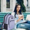 imageMATEIN Travel Backpack for Men Expandable Laptop Backpack with USB Charging PortAnti Theft Business Computer Bag Water Resistant College School Bookbag Gifts for Men Women Fit 156 Inch LaptopBlackPurple