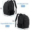 imageMATEIN Travel Backpack for Men Expandable Laptop Backpack with USB Charging PortAnti Theft Business Computer Bag Water Resistant College School Bookbag Gifts for Men Women Fit 156 Inch LaptopBlackBlack