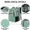 imageMATEIN Travel Backpack for Men Expandable Laptop Backpack with USB Charging PortAnti Theft Business Computer Bag Water Resistant College School Bookbag Gifts for Men Women Fit 156 Inch LaptopBlackCyan