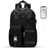 imageMATEIN School Backpack for Girls 156 Inch Cute College Backpack Corduroy Computer Bookbag with USB Charging Port TSA Lightweight Kawaii Travel Laptop Backpack Aesthetic for Teens Students BeigeBlack